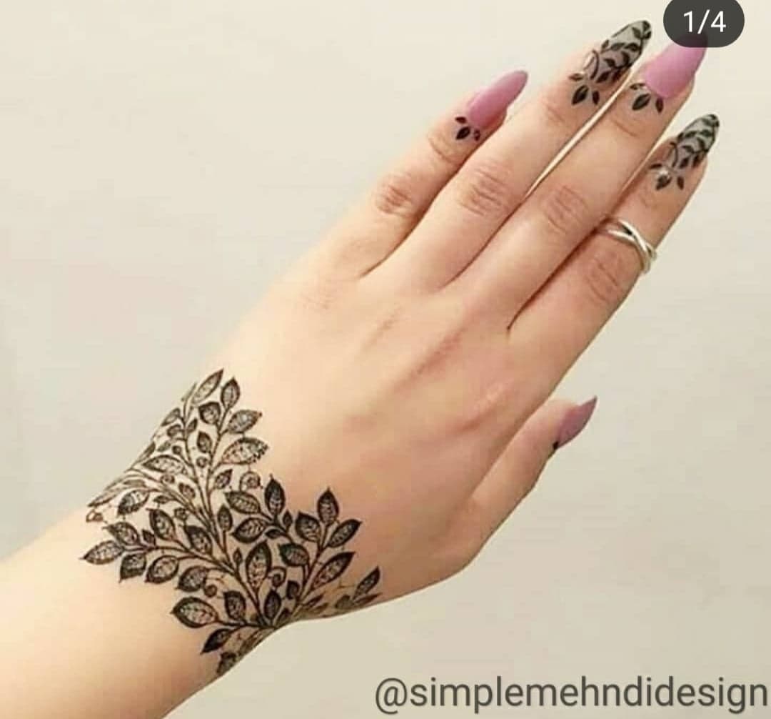 Simple Mehndi Designs 8
