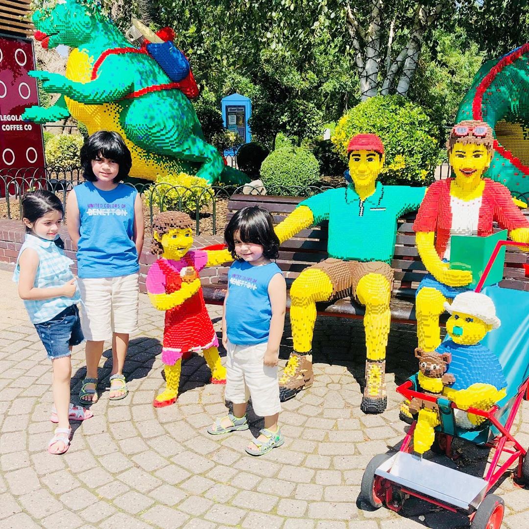 Syed Jibran with Wife Afifa Enjoying with Kids in Legoland Windsor England 2