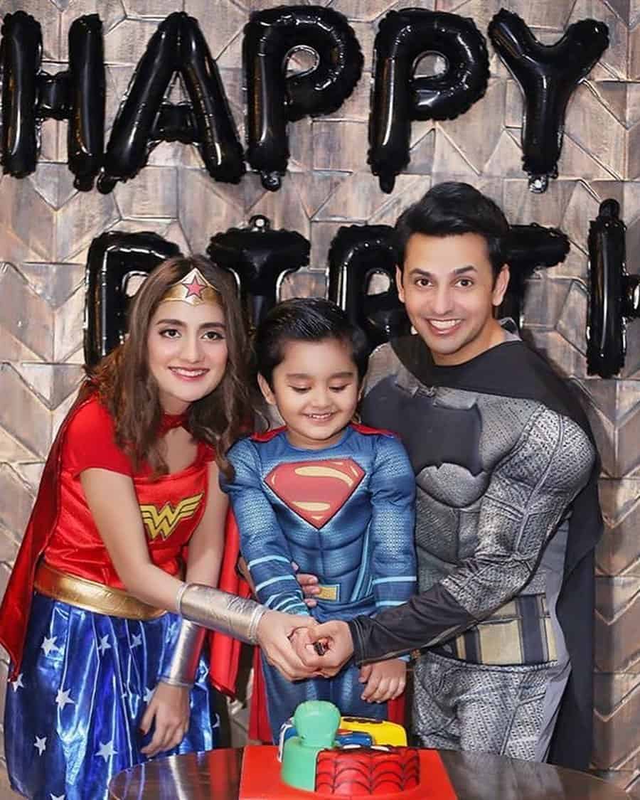 Bilal and Uroosa Qureshi Celebrated Birthday of their Son