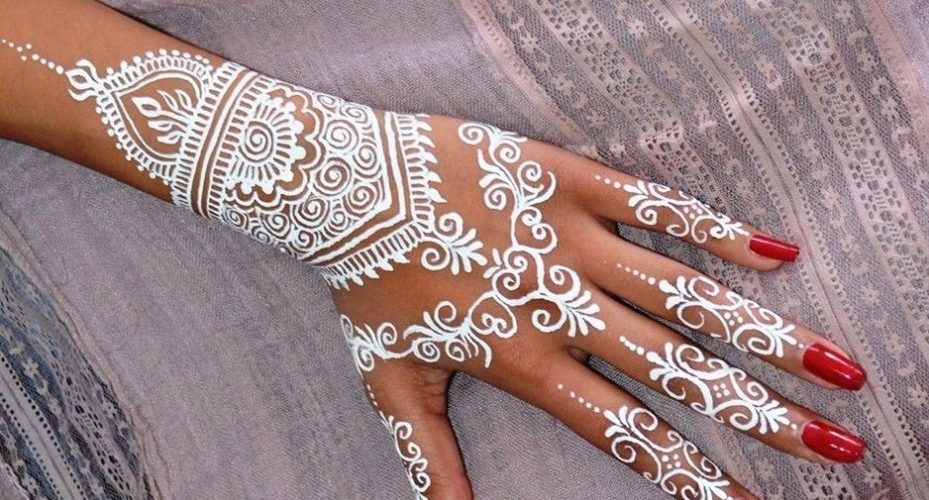 White Mehndi Designs 13