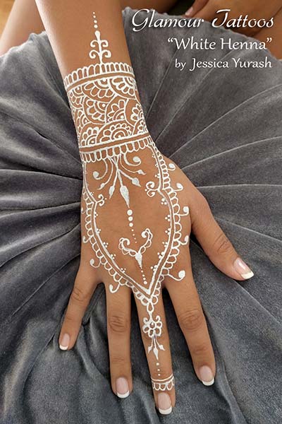 White Mehndi Designs 2