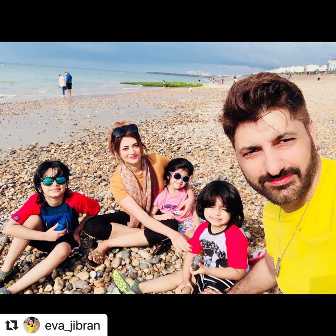 Syed Jibran with Wife Afifa Jibran Enjoying with Kids