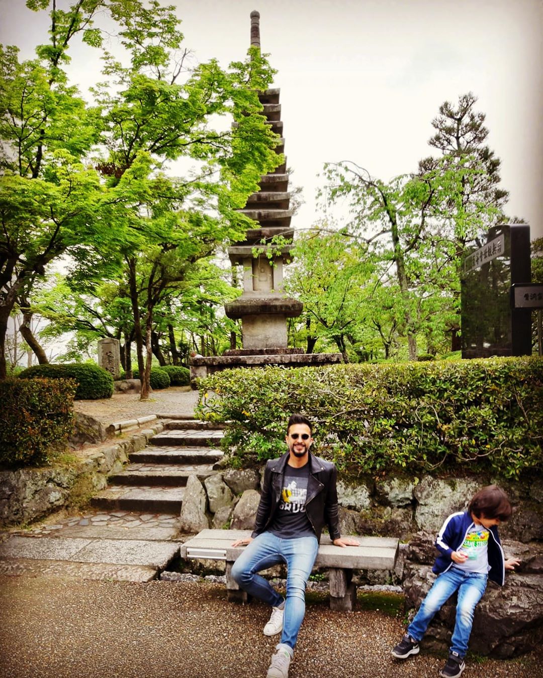 Clicks of Actor Ali Kazmi with his Family in Japan