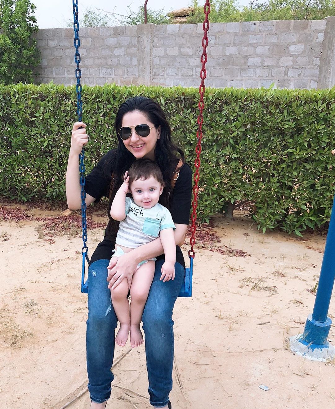 Beautiful Couple Fatima Effendi and Kanwar Arsalan Enjoying with Kids at a Farm House