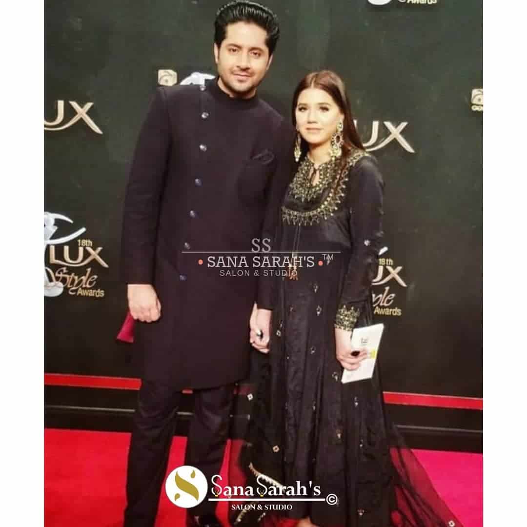 Actor Imran Ashraf with his wife Kiran at Lux Style Awards 2019
