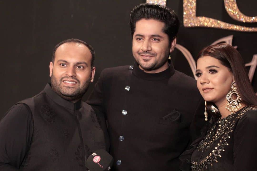 Actor Imran Ashraf with his wife Kiran at Lux Style Awards 2019