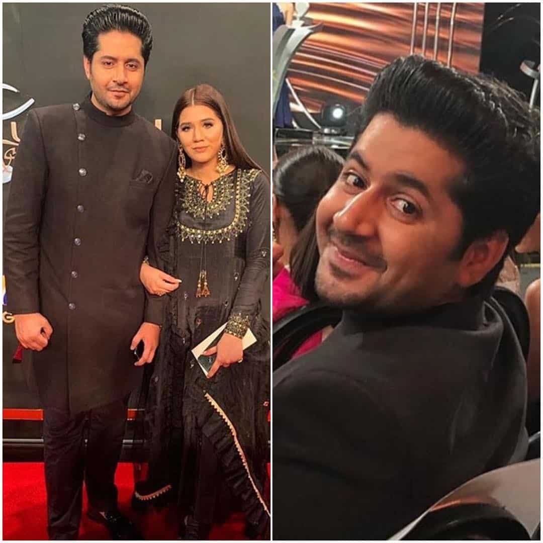 Actor Imran Ashraf with his wife Kiran at Lux Style Awards 2019