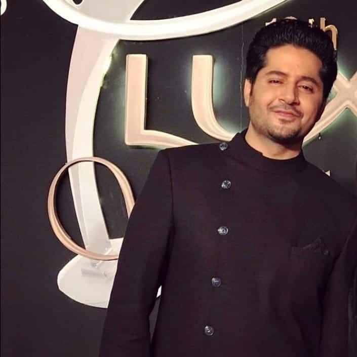 Actor Imran Ashraf with his wife Kiran at Lux Style Awards 2019
