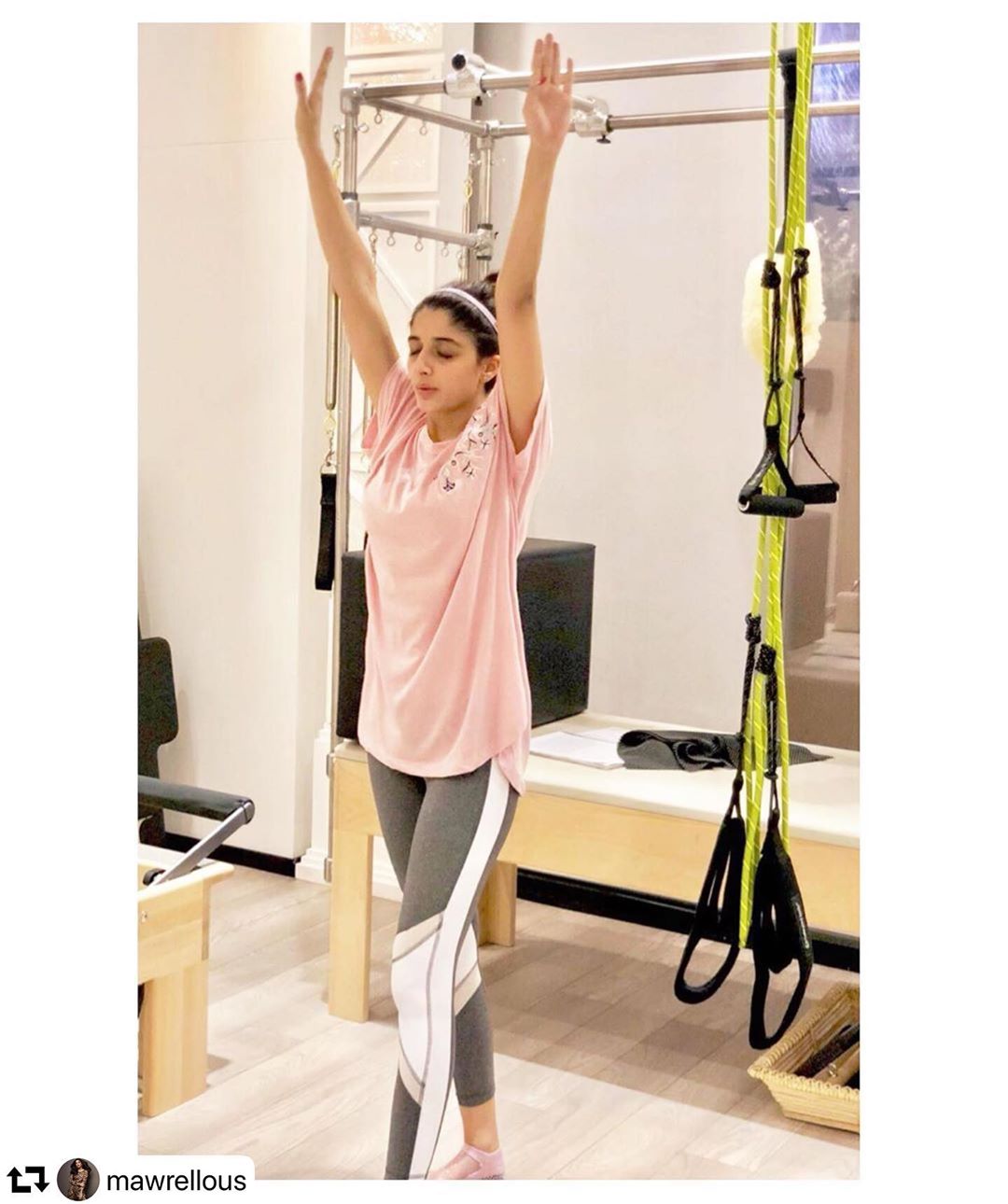 Pictures of Actress Mawra Hocane Workout in Gym