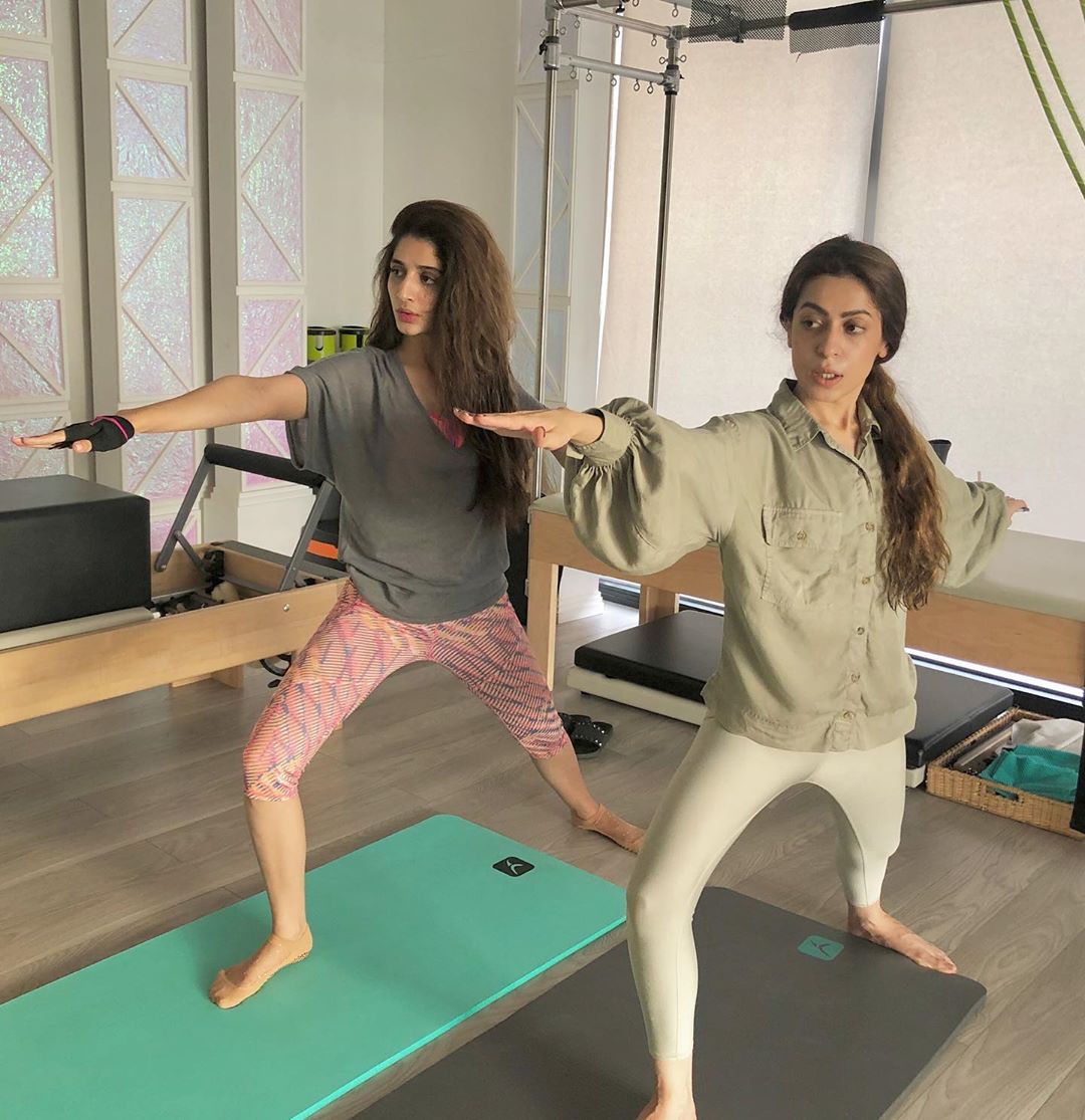 Pictures of Actress Mawra Hocane Workout in Gym