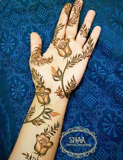 minimalistic Mehndi Design 15