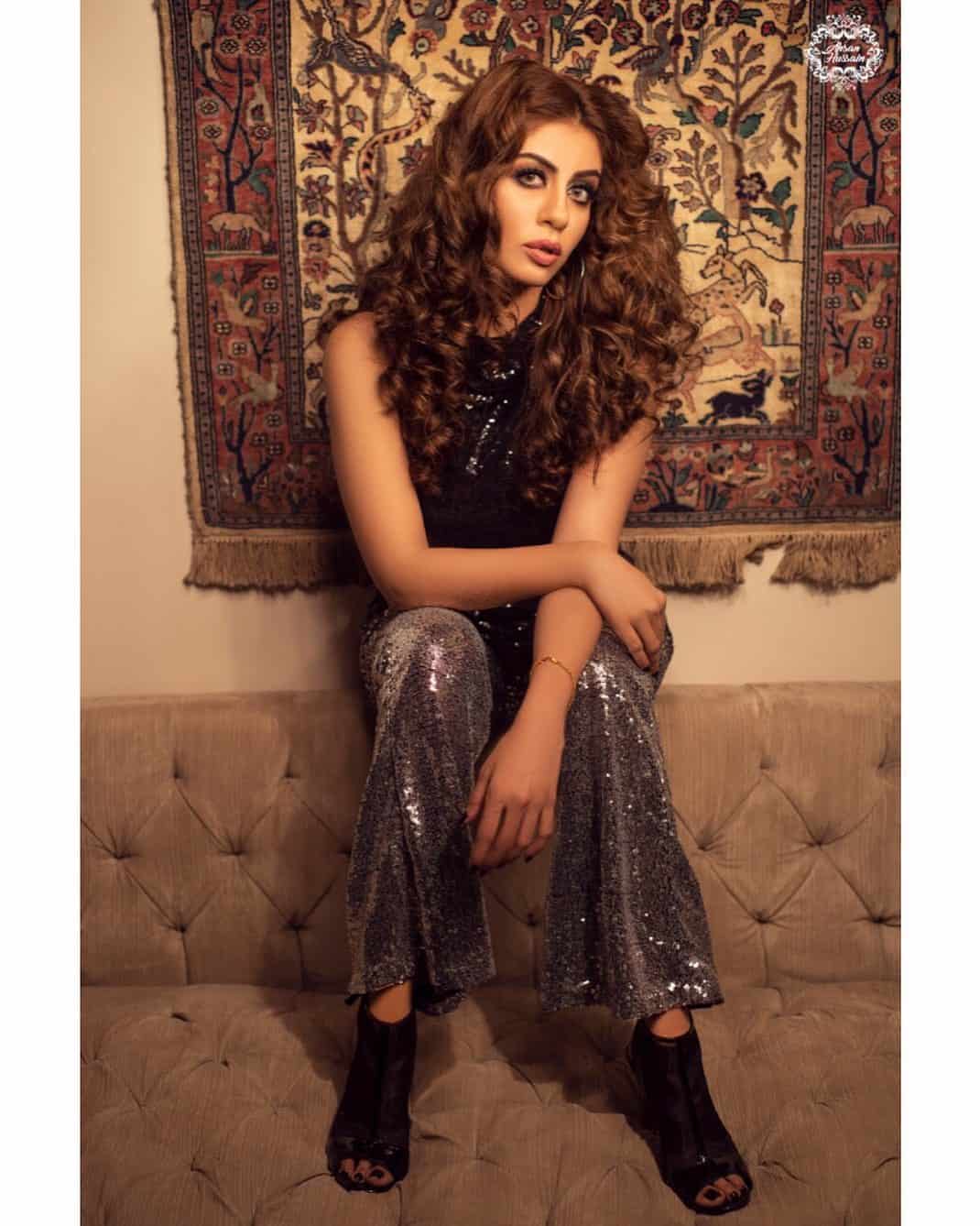 Untamed Night - Latest Fashion Shoot of Actress Sadia Faisal for Ahsan Hussain