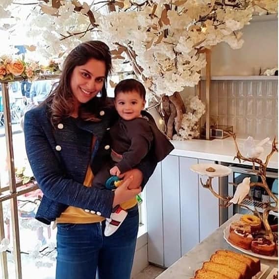 Beautiful Clicks of Sania Mirza with her Son Izhaan Mirza Malik