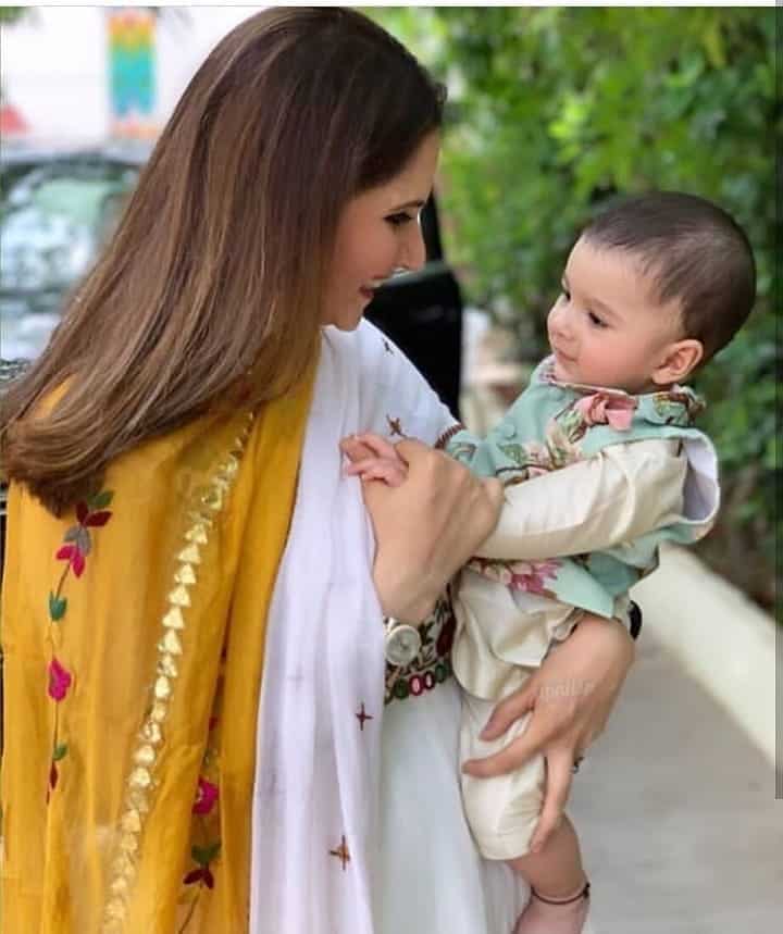 Beautiful Clicks of Sania Mirza with her Son Izhaan Mirza Malik