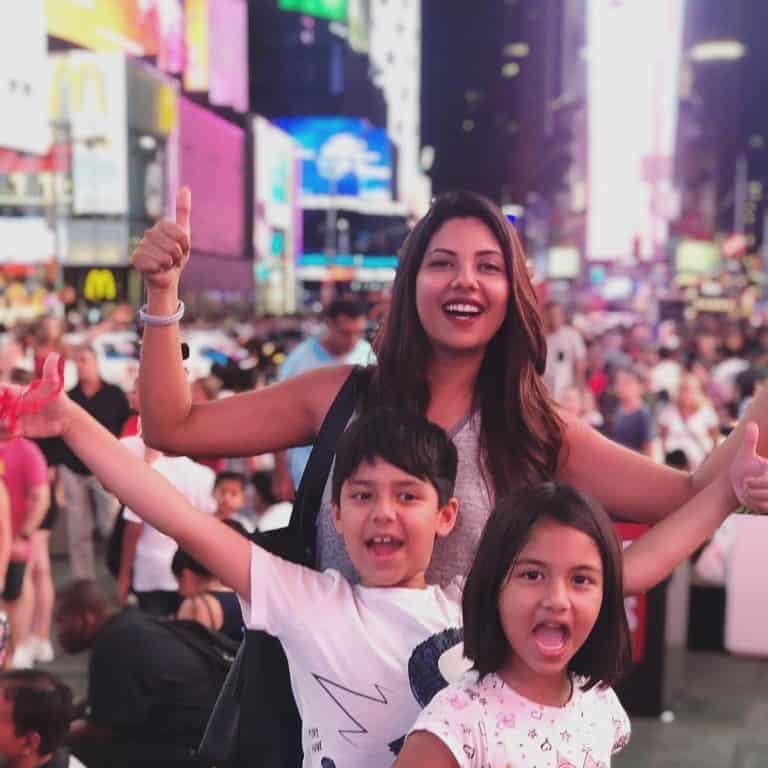 Actress & Model Sunita Marshal Enjoying with Kids in USA