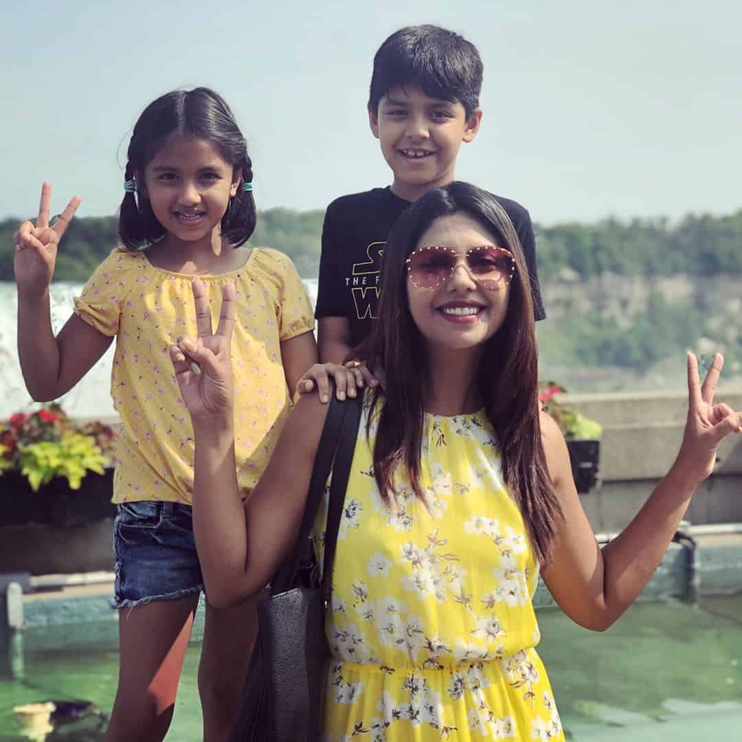 Actress & Model Sunita Marshal Enjoying with Kids in USA