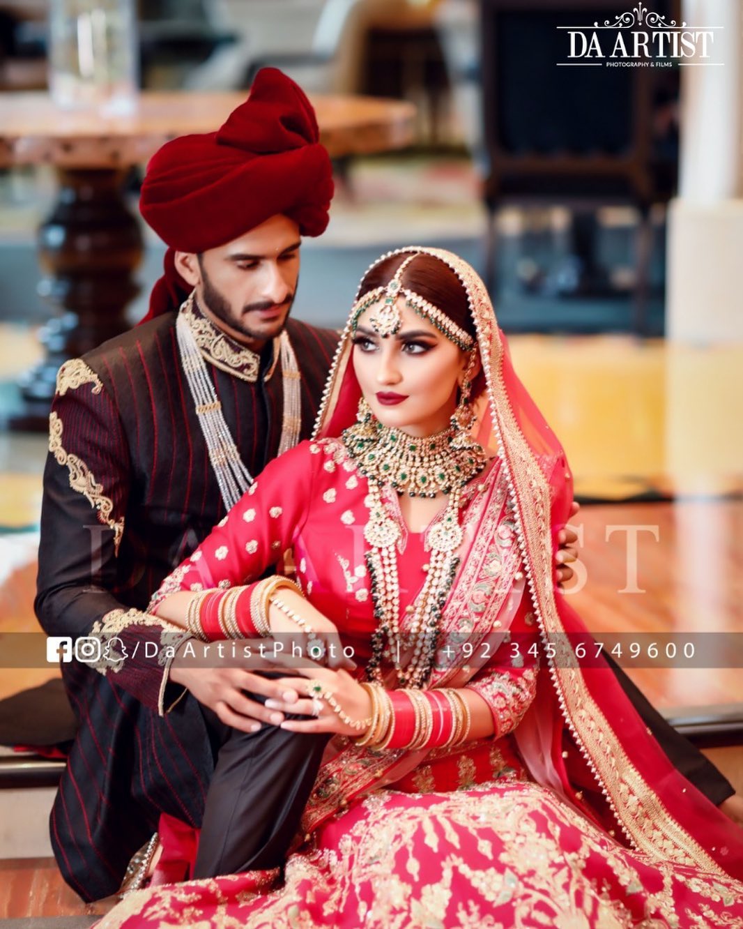 Hassan Ali and Samiya Aarzoo Wedding Pictures in HD | Reviewit.pk