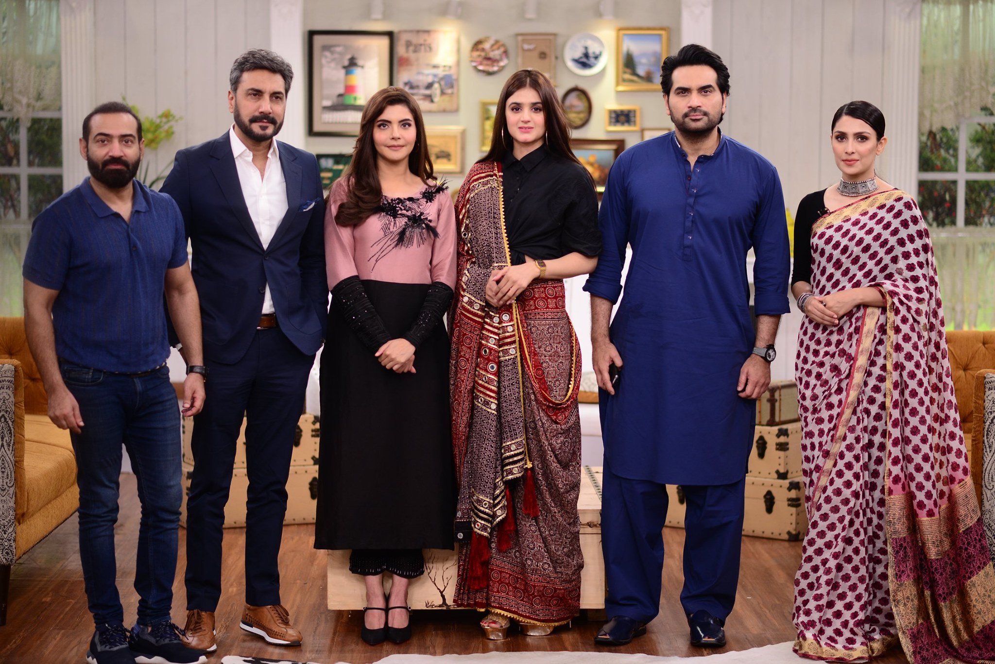 Cast of Drama Serial Mere Pass Tum Ho in Good Morning Pakistan ...