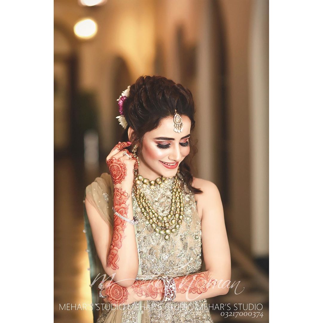 Bride of the day! 💕 MUA @alluresalonspaofficial #signaturebysumeraijaz  #ayeshaijaz… | Pakistani bridal makeup, Pakistani wedding outfits,  Pakistani bridal dresses