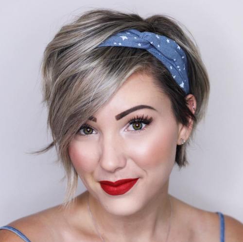 2 pixie bob with elastic headband