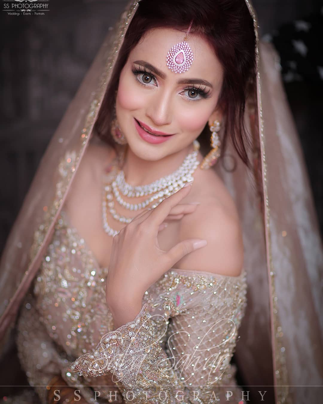 Bridal Photo Shoot of Actress Zarnish Khan | Reviewit.pk