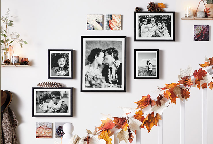 family photo wall cascade your photos