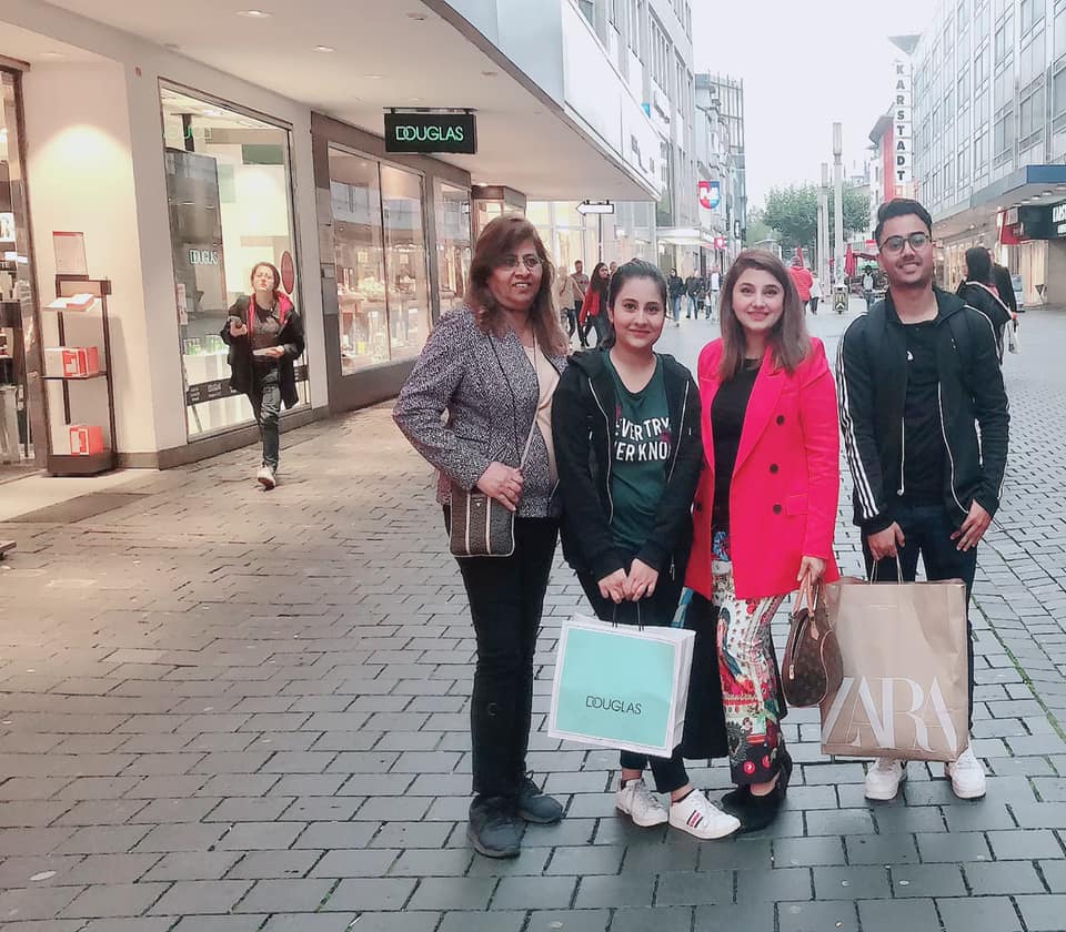 Javeria Saud Spotted in Switzerland for Pakistan Fashion Week 2019