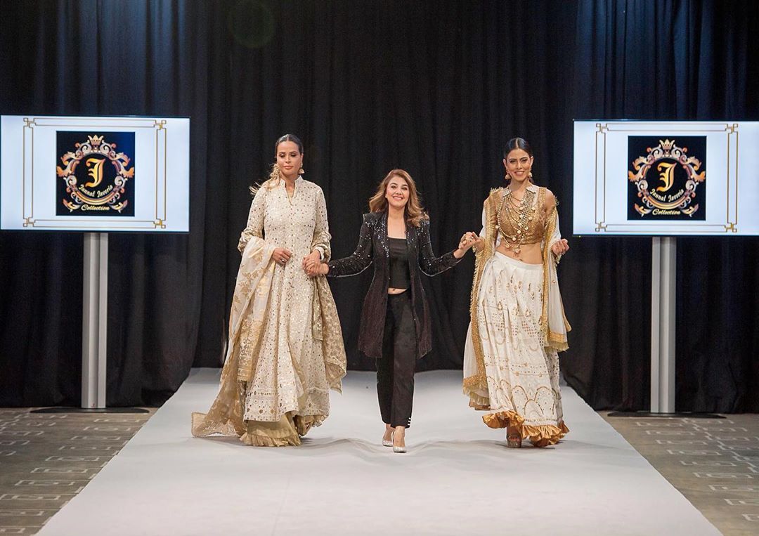 Javeria Saud Spotted in Switzerland for Pakistan Fashion Week 2019