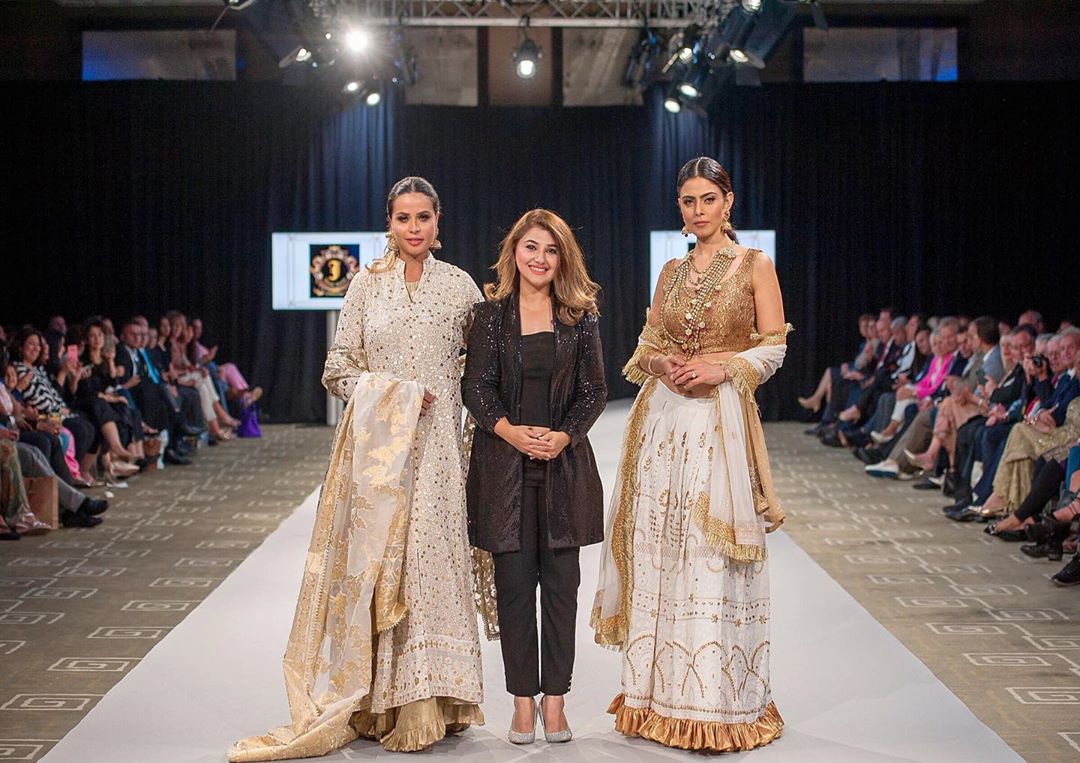 Javeria Saud Spotted in Switzerland for Pakistan Fashion Week 2019