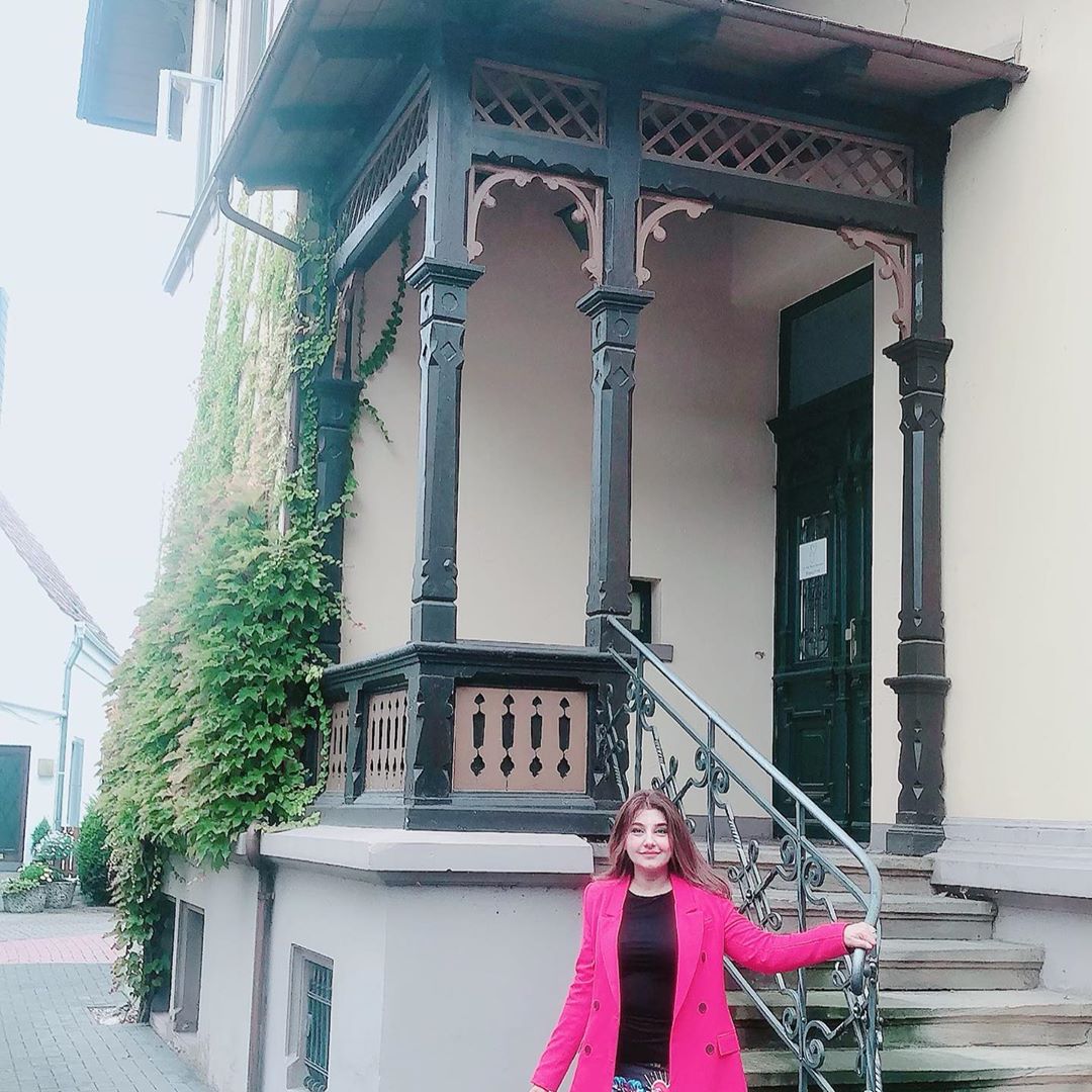 Javeria Saud Spotted in Switzerland for Pakistan Fashion Week 2019