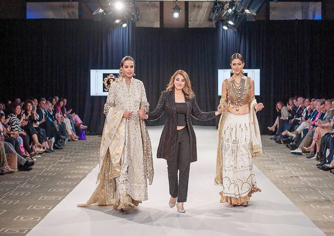 Javeria Saud Spotted in Switzerland for Pakistan Fashion Week 2019