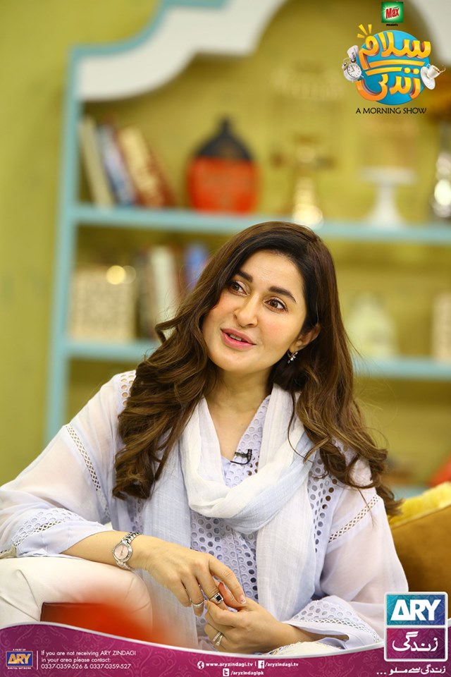 Beautiful Shaista Lodhi with her Son Shahfay in Faysal Qureshi Morning Show