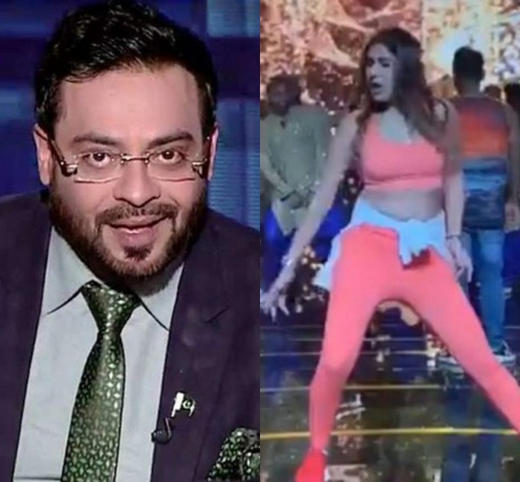 Amir Liaquat Gives Sarcastic Comments About Mehwish Hayat's Dance Video