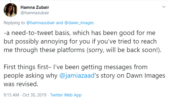 Ex-editor Dawn addresses issues of Jami's rape story