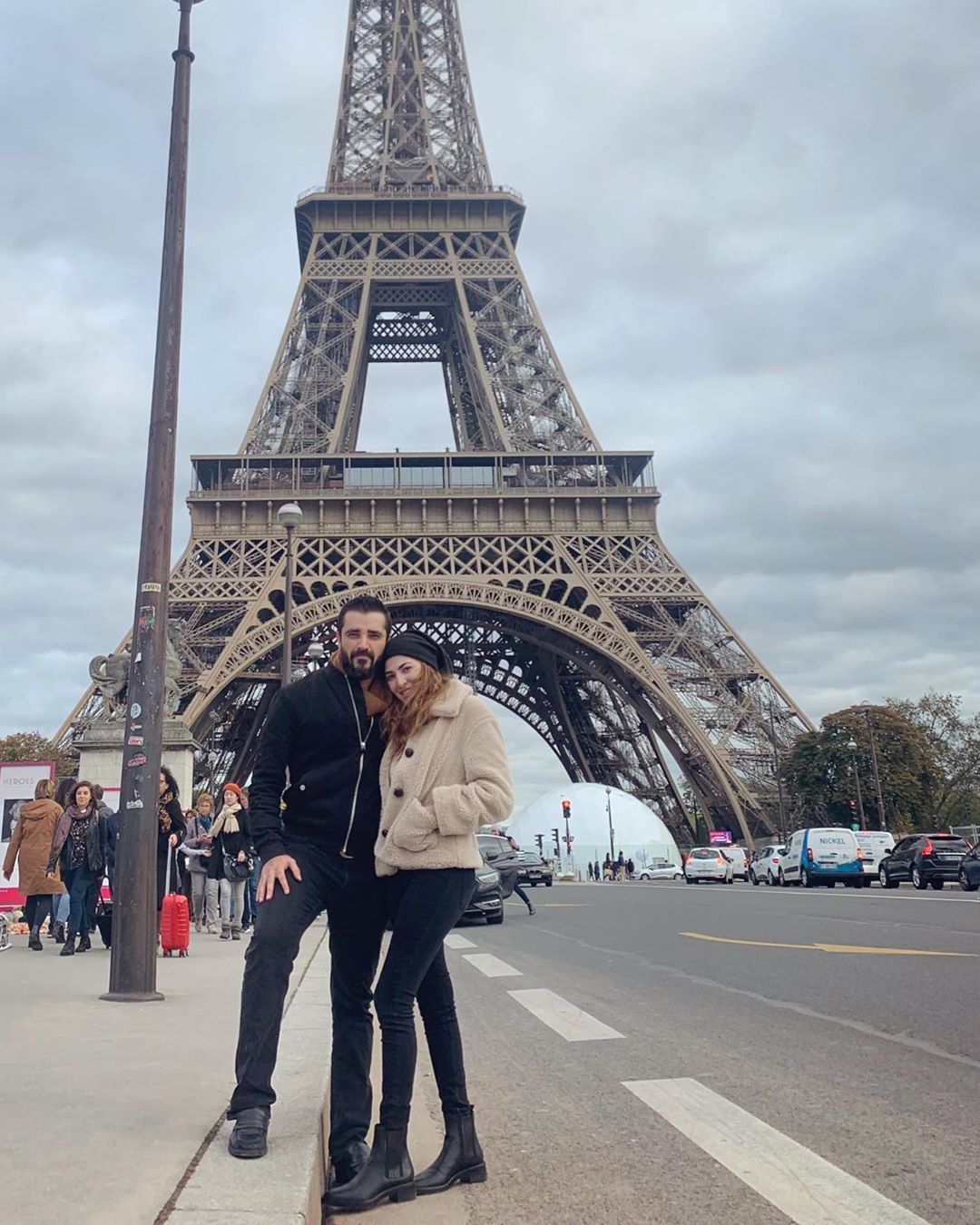 Latest Clicks of Hamza Ali Abbasi & Naimal Khawar From Paris