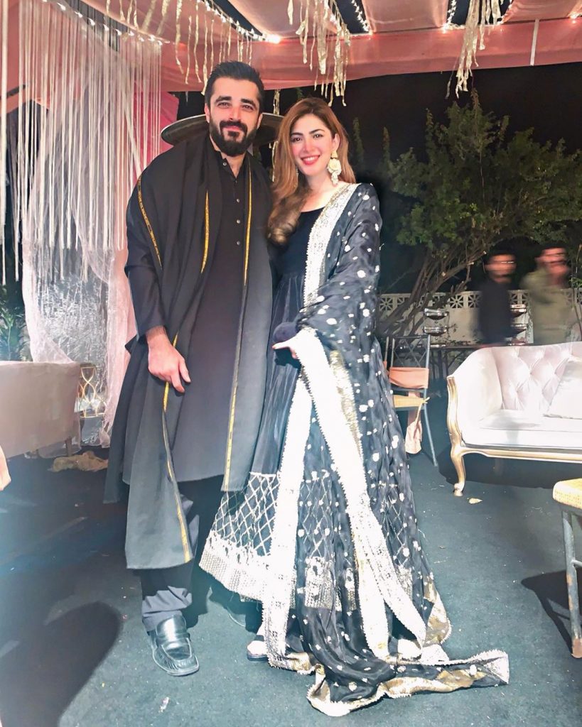 Hamza Ali Abbasi, Naimal Khawar look absolutely gorgeous attending wedding together