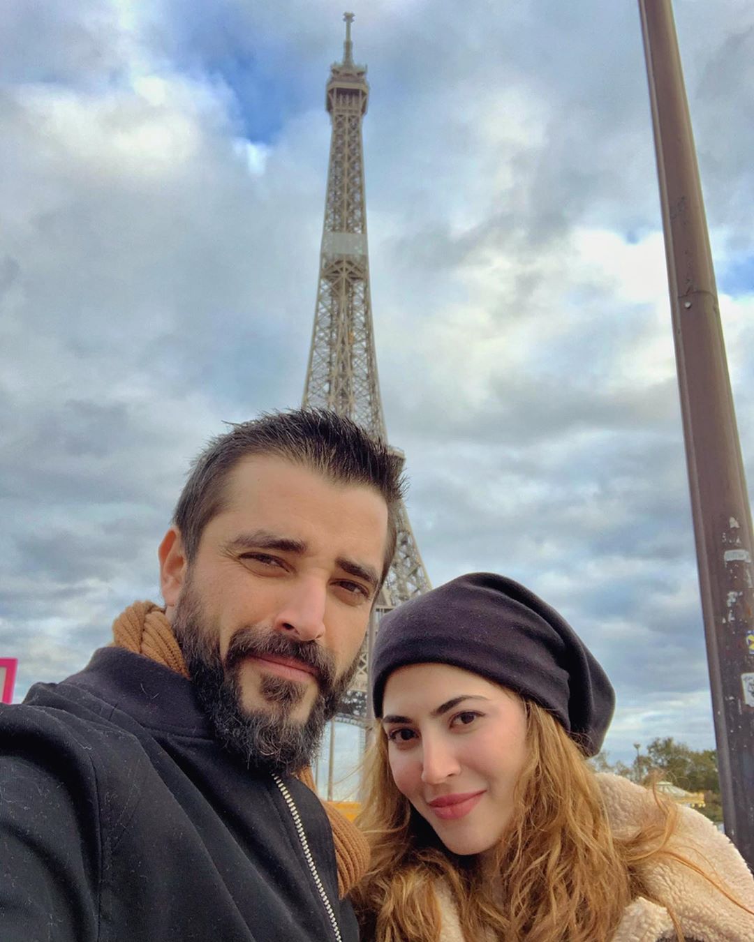 Latest Clicks of Hamza Ali Abbasi & Naimal Khawar From Paris