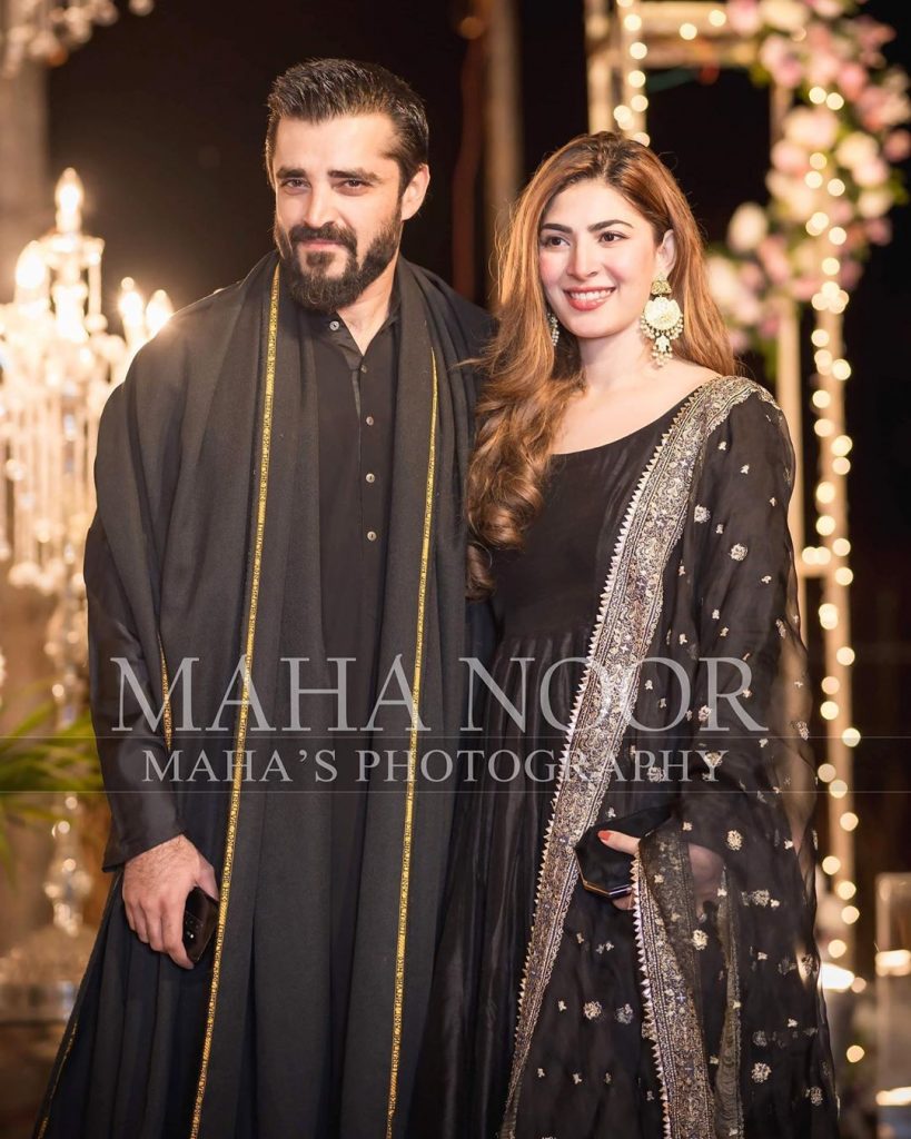 Hamza Ali Abbasi, Naimal Khawar look absolutely gorgeous attending wedding together