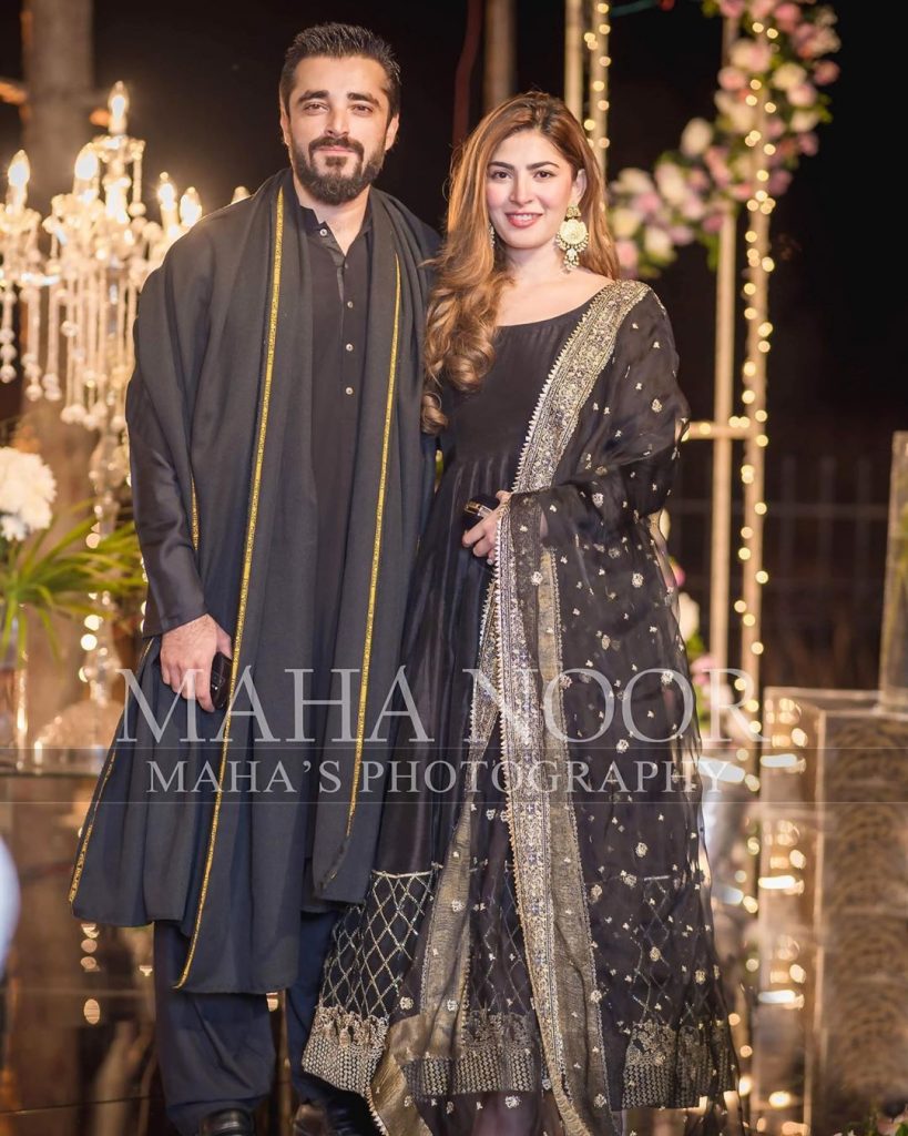 Hamza Ali Abbasi, Naimal Khawar look absolutely gorgeous attending wedding together