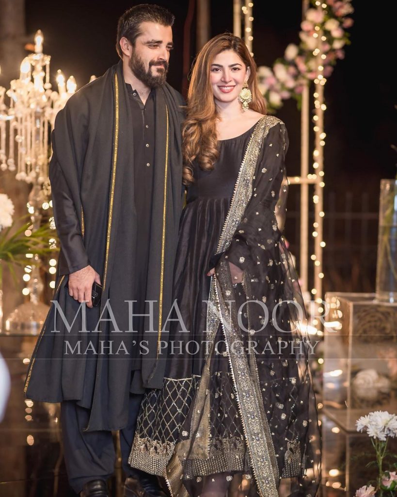 Hamza Ali Abbasi, Naimal Khawar look absolutely gorgeous attending wedding together