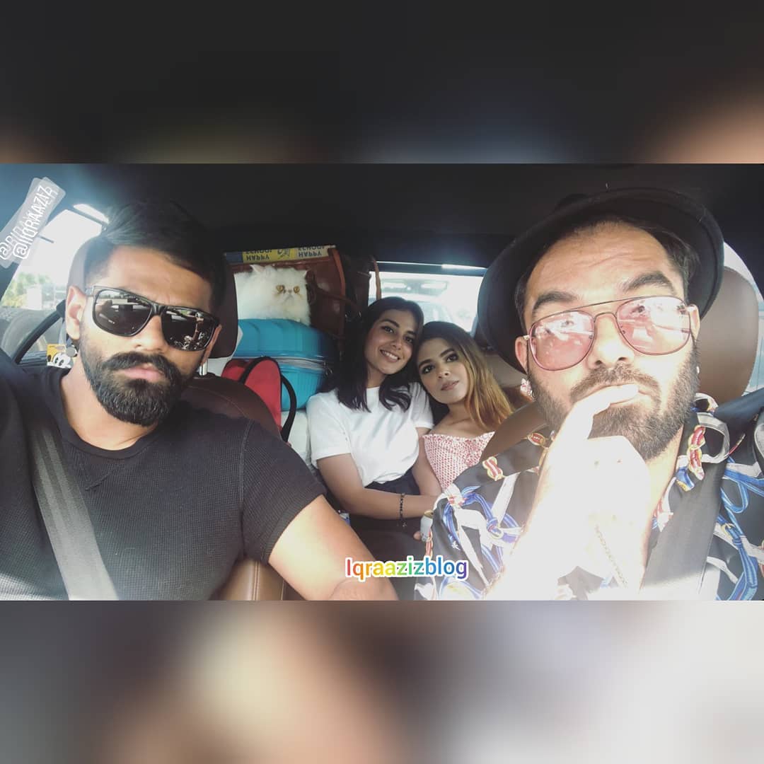 Latest Clicks of Couple Actors Iqra Aziz and Yasir Hussain in Miami USA