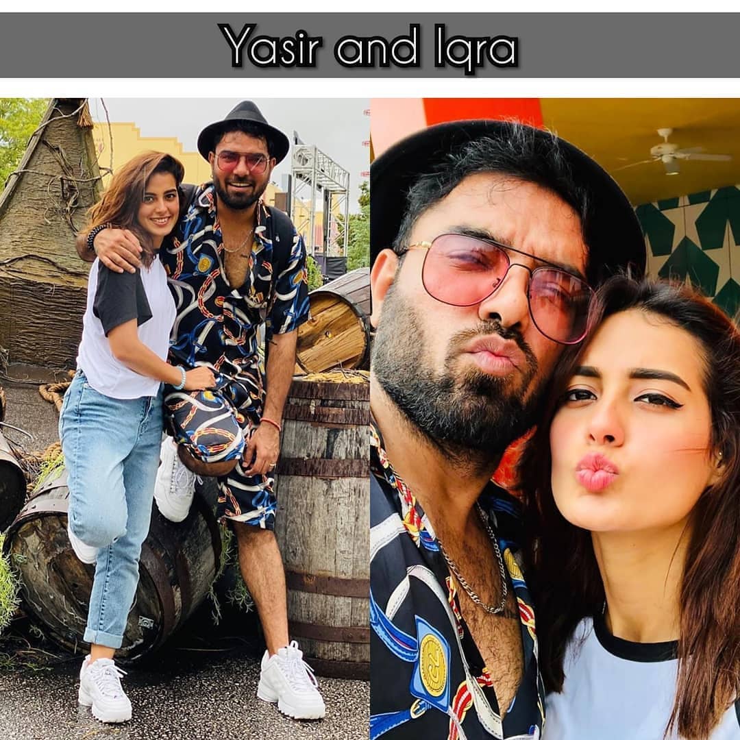 Latest Clicks of Couple Actors Iqra Aziz and Yasir Hussain in Miami USA