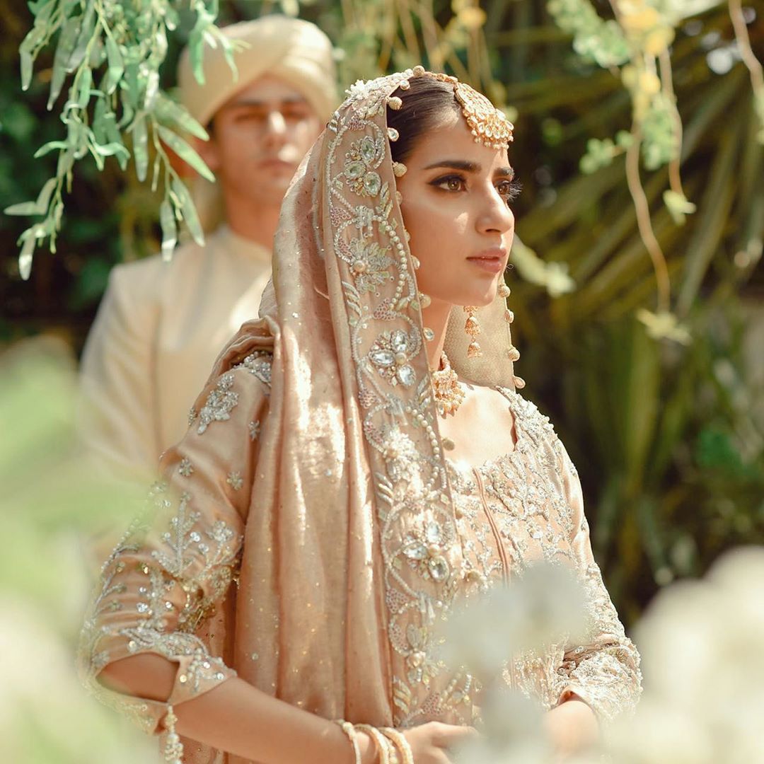 Beautiful Bridal Photo Shoot of Actress Saboor Ali for Amna Arshad