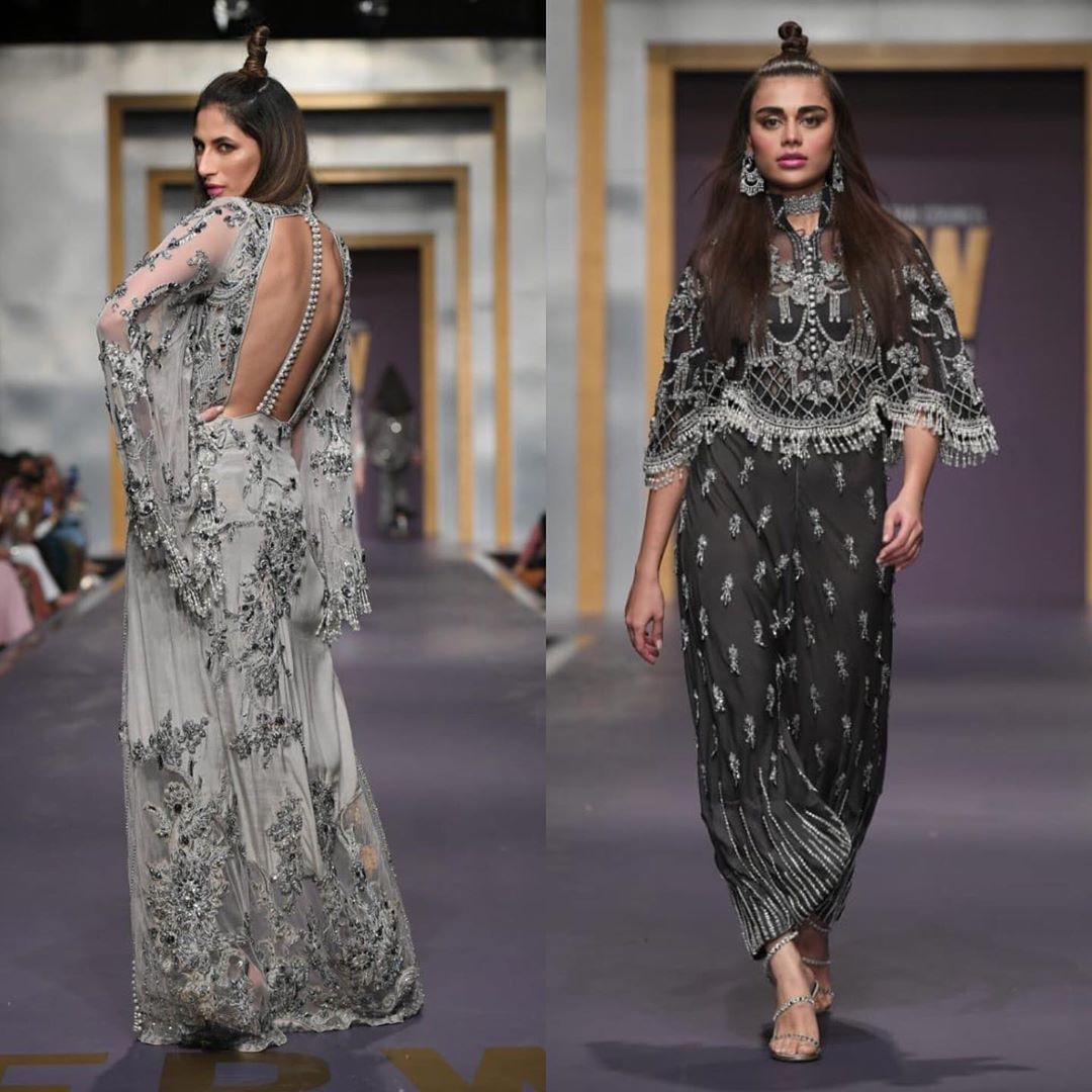 Fashion Model Sadaf Kanwal Walked on Ramp at Fashion Pakistan Week 2019