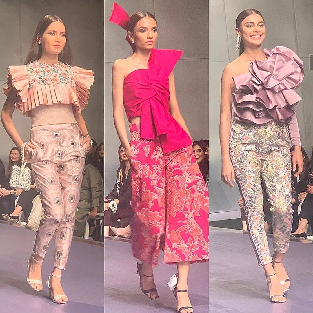 Fashion Model Sadaf Kanwal Walked on Ramp at Fashion Pakistan Week 2019