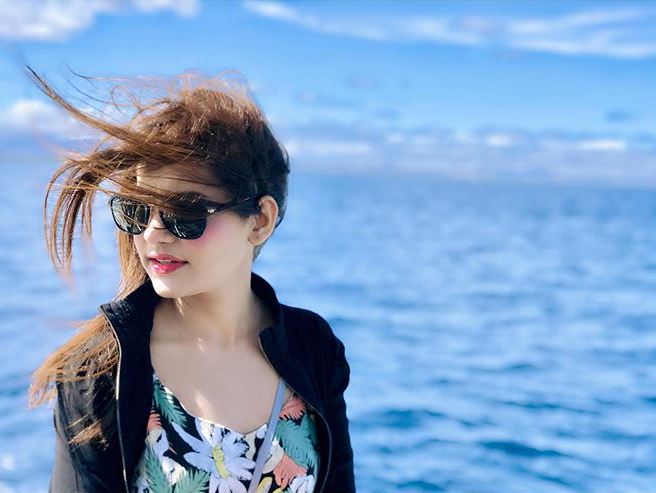 Latest Clicks of Actress Saniya Shamshad from Fiji Island