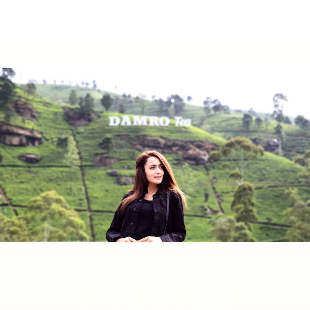 Latest Clicks of Zarnish Khan From Damro Tea Lands Sri Lanka