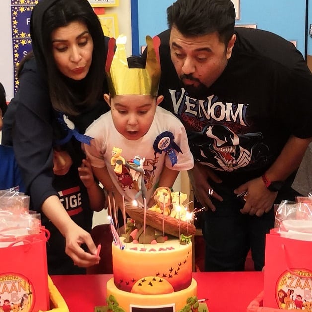 Actor Ahmed Ali Butt Celebrating Birthday of his Son Azaan