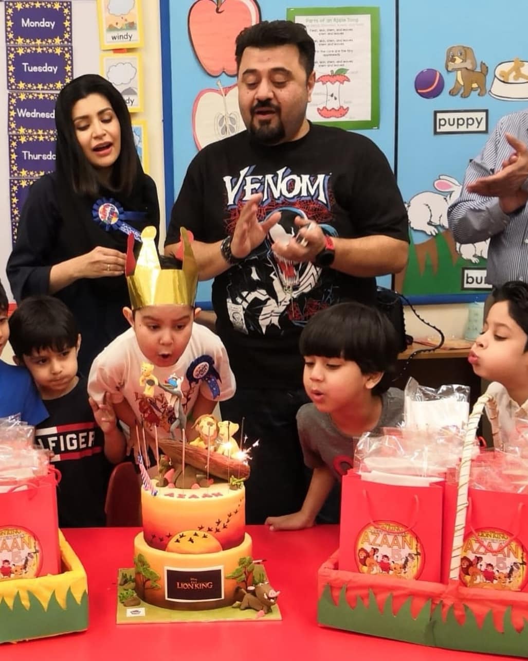 Actor Ahmed Ali Butt Celebrating Birthday of his Son Azaan