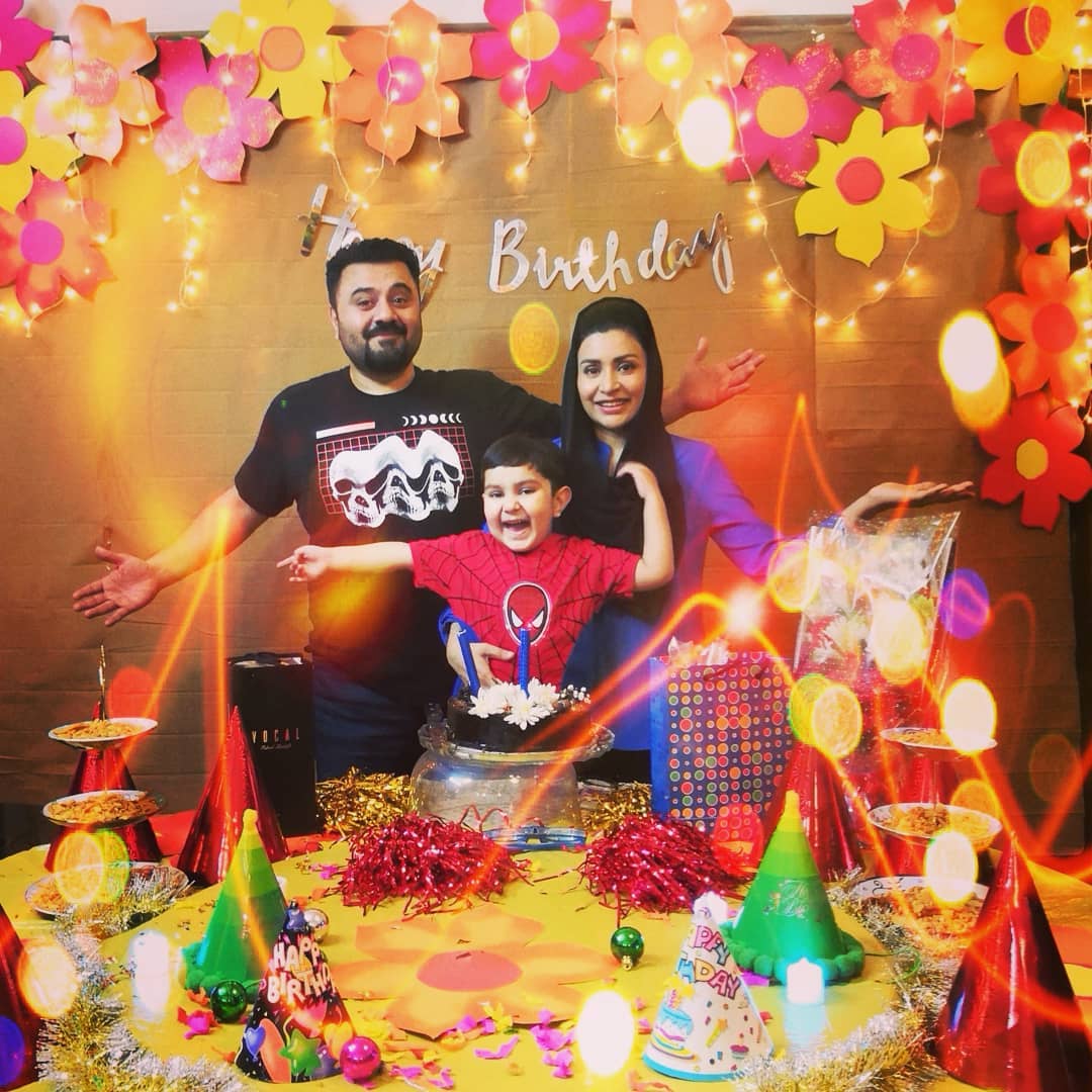 Actor Ahmed Ali Butt Celebrating Birthday of his Son Azaan